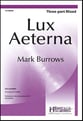 Lux Aeterna Three-Part Mixed choral sheet music cover